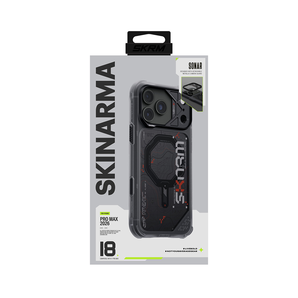 Apple iPhone 18 Pro Kılıf M-safe Şarj Özellikli Skinarma Sonar Kapak - 2