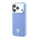 Apple iPhone 18 Pro Max Kılıf Guess Orjinal Lisanslı M-safe Şarj Özellikli Grained Triangle Kapak - 1