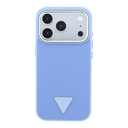 Apple iPhone 18 Pro Max Kılıf Guess Orjinal Lisanslı M-safe Şarj Özellikli Grained Triangle Kapak - 2