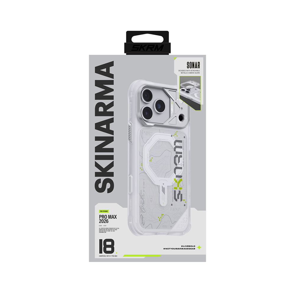 Apple iPhone 18 Pro Max Kılıf M-safe Şarj Özellikli Skinarma Sonar Kapak - 10