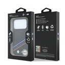Apple iPhone 18 Pro Max Kılıf BMW Orjinal Lisanslı M-safe Şarj Özellikli Üç Şeritli Metal M Logolu Karbon Fiber Kevlar Kapak - 7