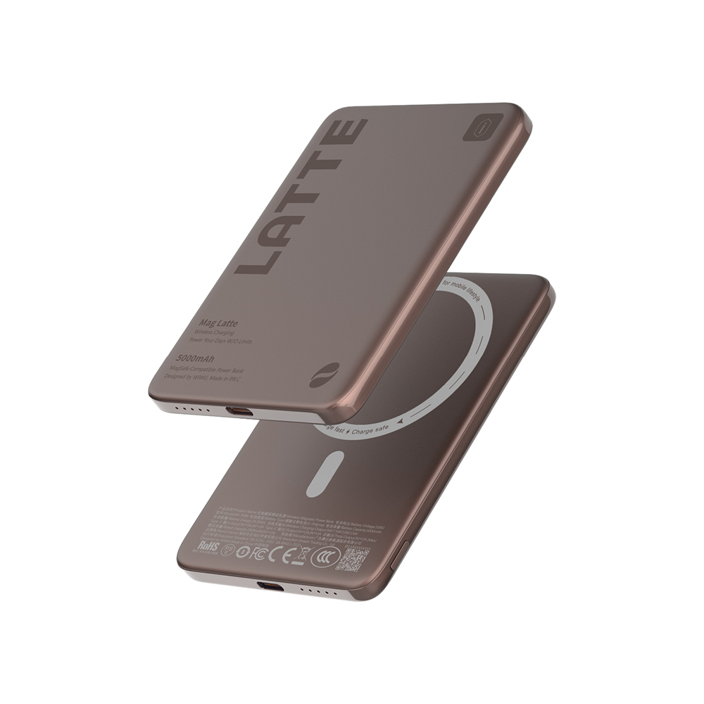 Wiwu Wi-P085 MagPearl Serisi Ultra İnce Wireless Kablosuz Powerbank 5000mAh 15W - 1