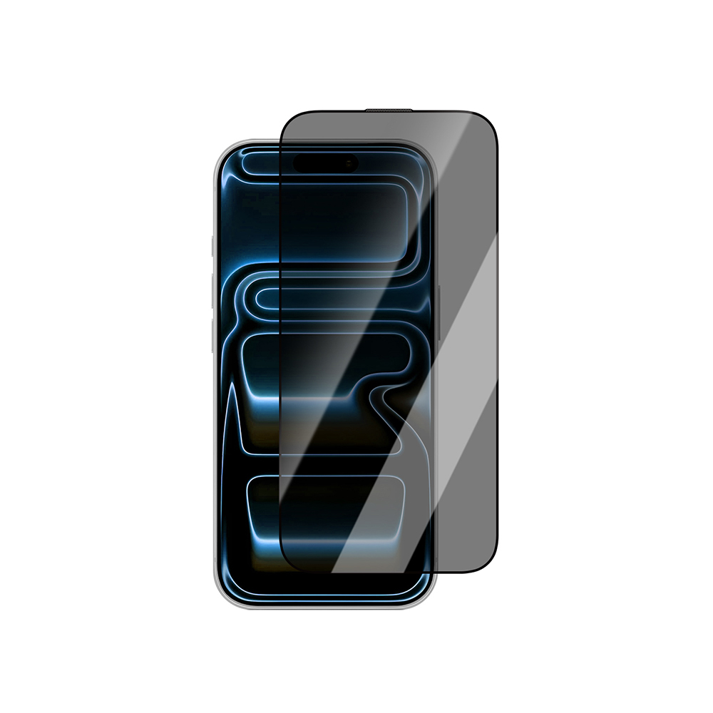 Apple iPhone 18 Pro CaseWorld Applicator Serisi 2.5D Eyesafe Mavi Işık Teknolojili 0.33mm Privacy Temperli Cam Ekran Koruyucu + Uygulama Aparatı - 1