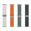 Apple Watch 44mm Uyumlu Zore KRD-123 Naylon Kumaş Hasır Örgülü Kordon - 1
