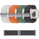 Apple Watch 44mm Uyumlu Zore KRD-123 Naylon Kumaş Hasır Örgülü Kordon - 4