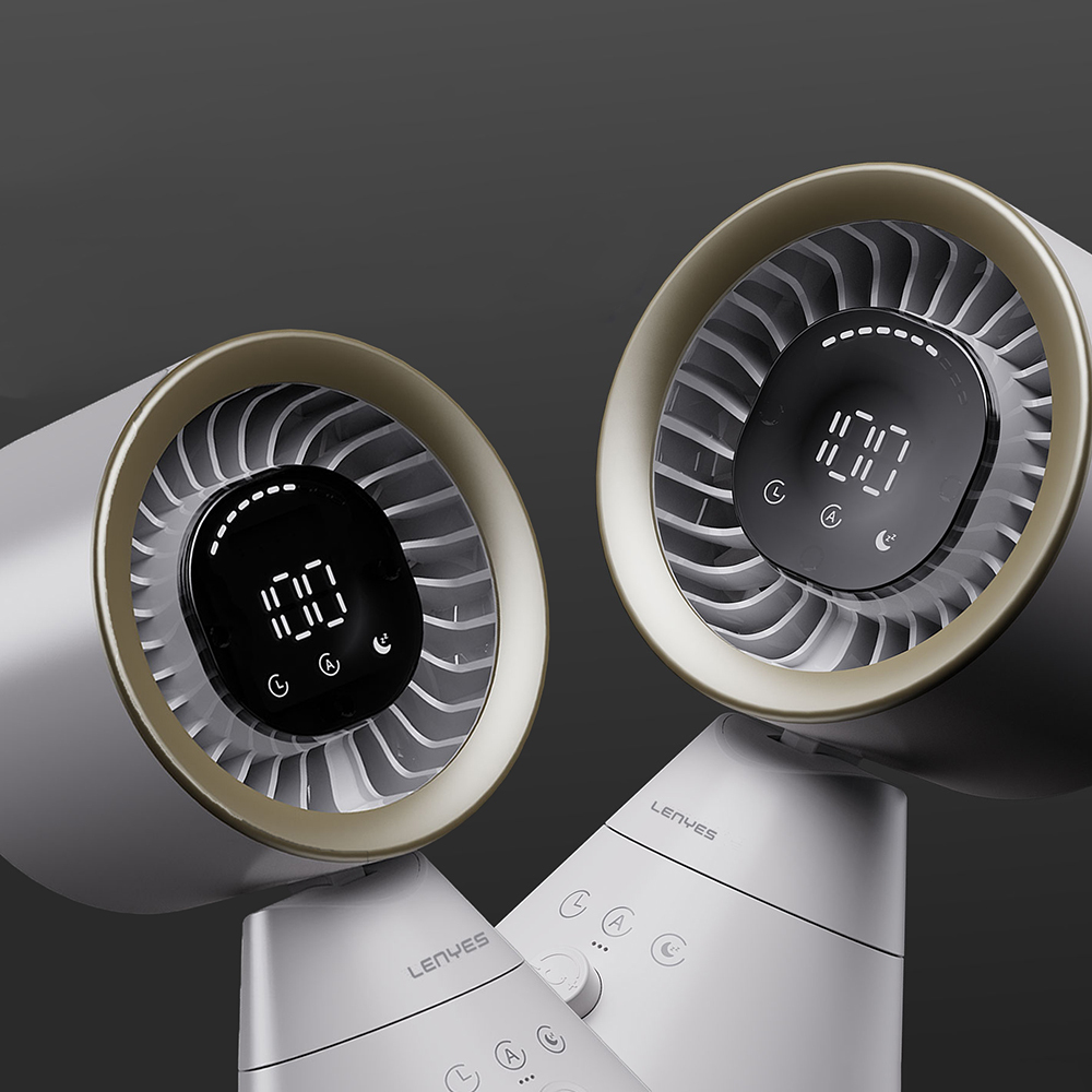 Lenyes LHF22 Dijital Led Göstergeli AI Hava Kontrollü Kule Tipi Soğutucu Masa Fanı - 5
