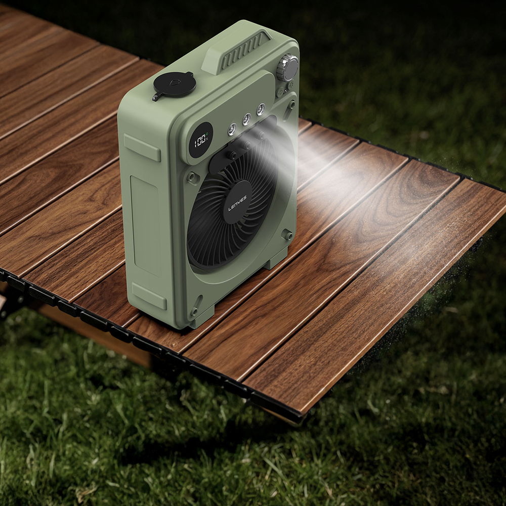 Lenyes LHF25 Dijital Led Göstergeli Su Hazneli Gece Lambalı Outdoor Soğutucu Fan - 3