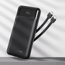 Lenyes PX180D Dijital LED Ekranlı Type-C ve Lightning Kablolu Powerbank 22.5W 10.000mAh - 1