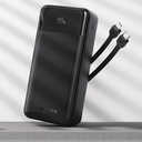 Lenyes PX380D Dijital LED Ekranlı Type-C ve Lightning Kablolu Powerbank 22.5W 30.000mAh - 1