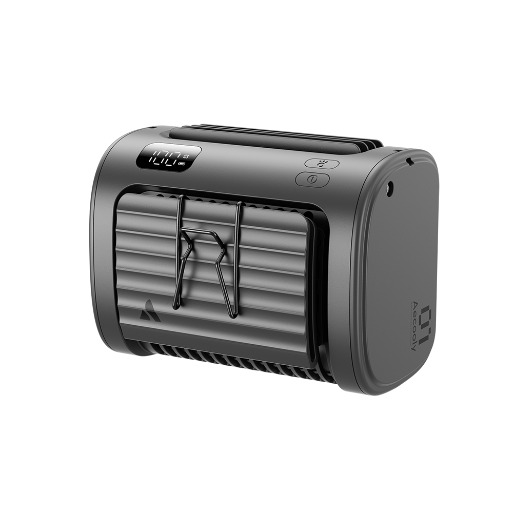 Aecooly UH01 Flow 01 Dijital LED Göstergeli 5 Kademeli Bel ve Boyun Tipi Portatif Soğutucu Fan 6000mAh - 1