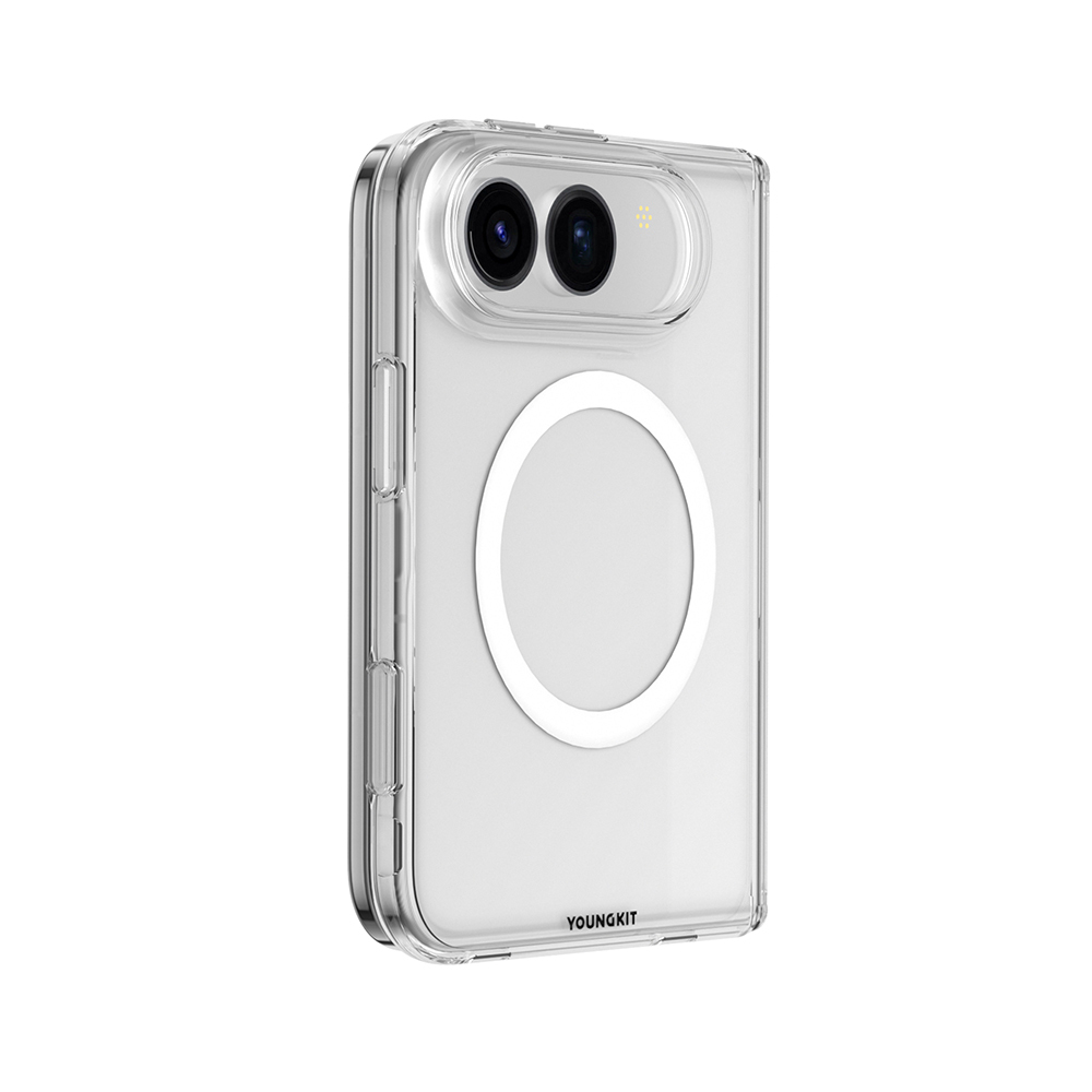 Apple iPhone Duo Kılıf M-safe Şarj Özellikli Youngkit Clear Serisi Kapak - 2