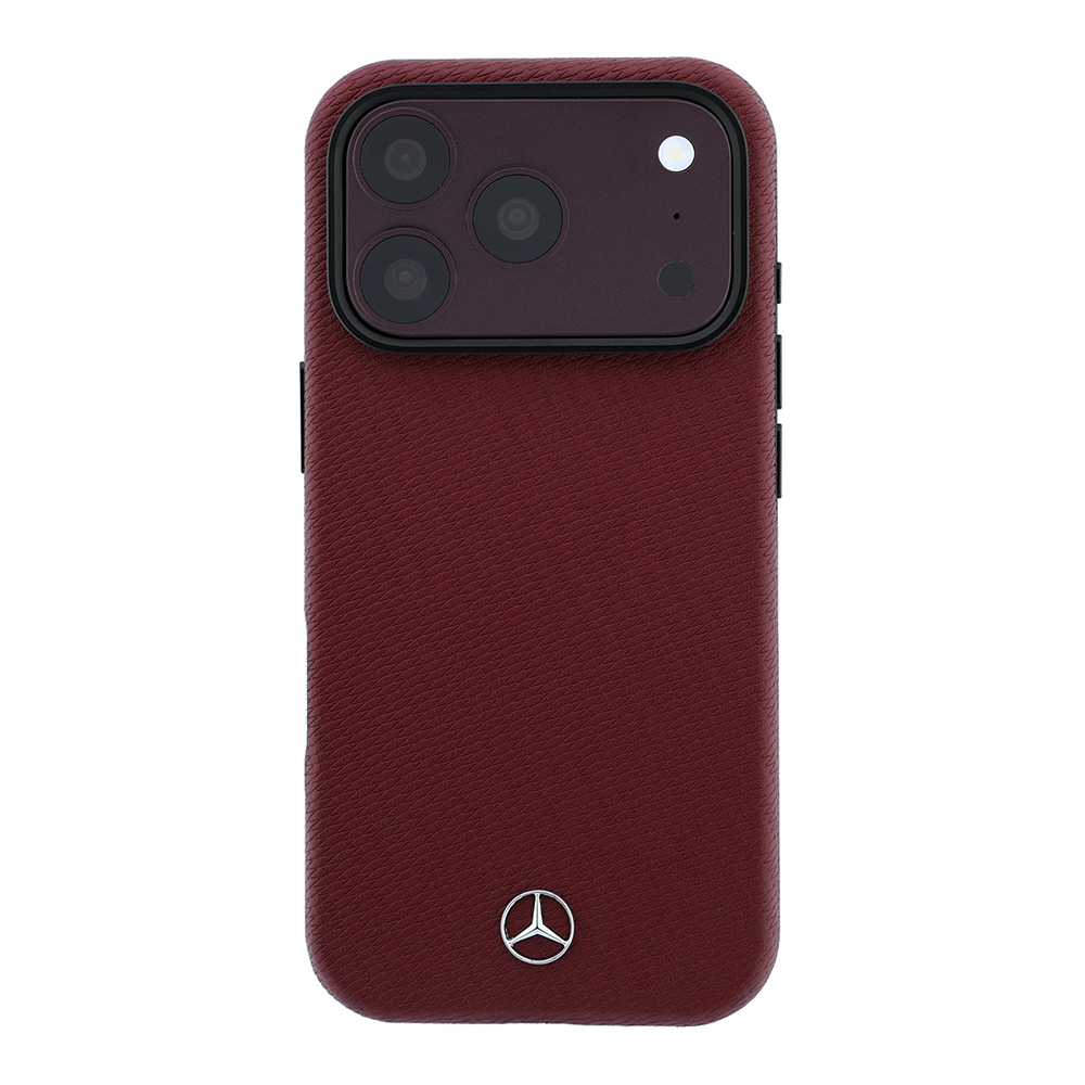 Apple iPhone 18 Pro Max Kılıf Mercedes Benz Orjinal Lisanslı M-safe Şarj Özellikli PU Deri 3D Metal Logolu Kartlıklı Kapak - 3