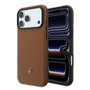 Apple iPhone 18 Pro Max Kılıf Mercedes Benz Orjinal Lisanslı M-safe Şarj Özellikli PU Deri 3D Metal Logolu Kartlıklı Kapak - 1