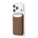 Apple iPhone 18 Pro Max Kılıf Mercedes Benz Orjinal Lisanslı M-safe Şarj Özellikli PU Deri 3D Metal Logolu Kartlıklı Kapak - 8