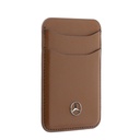 Apple iPhone 18 Pro Max Kılıf Mercedes Benz Orjinal Lisanslı M-safe Şarj Özellikli PU Deri 3D Metal Logolu Kartlıklı Kapak - 12