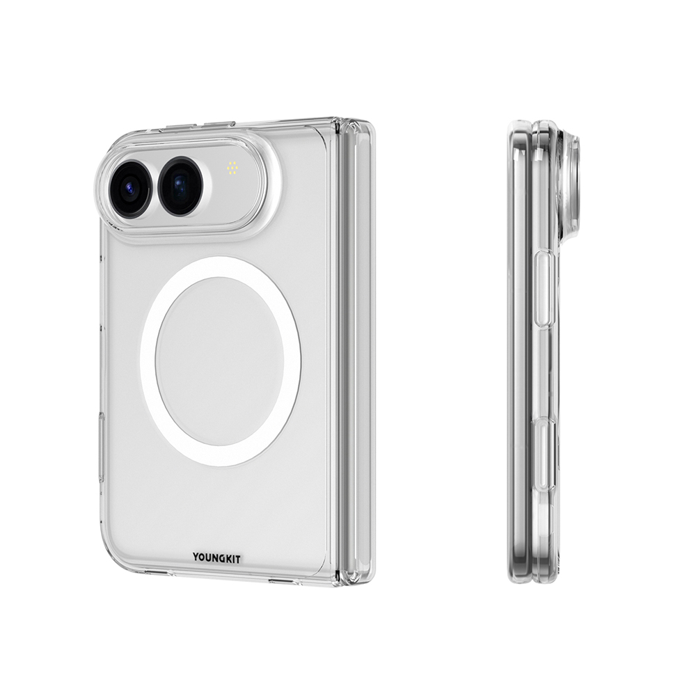Apple iPhone Duo Kılıf M-safe Şarj Özellikli 2in1 Youngkit Clear Serisi Kapak - 3