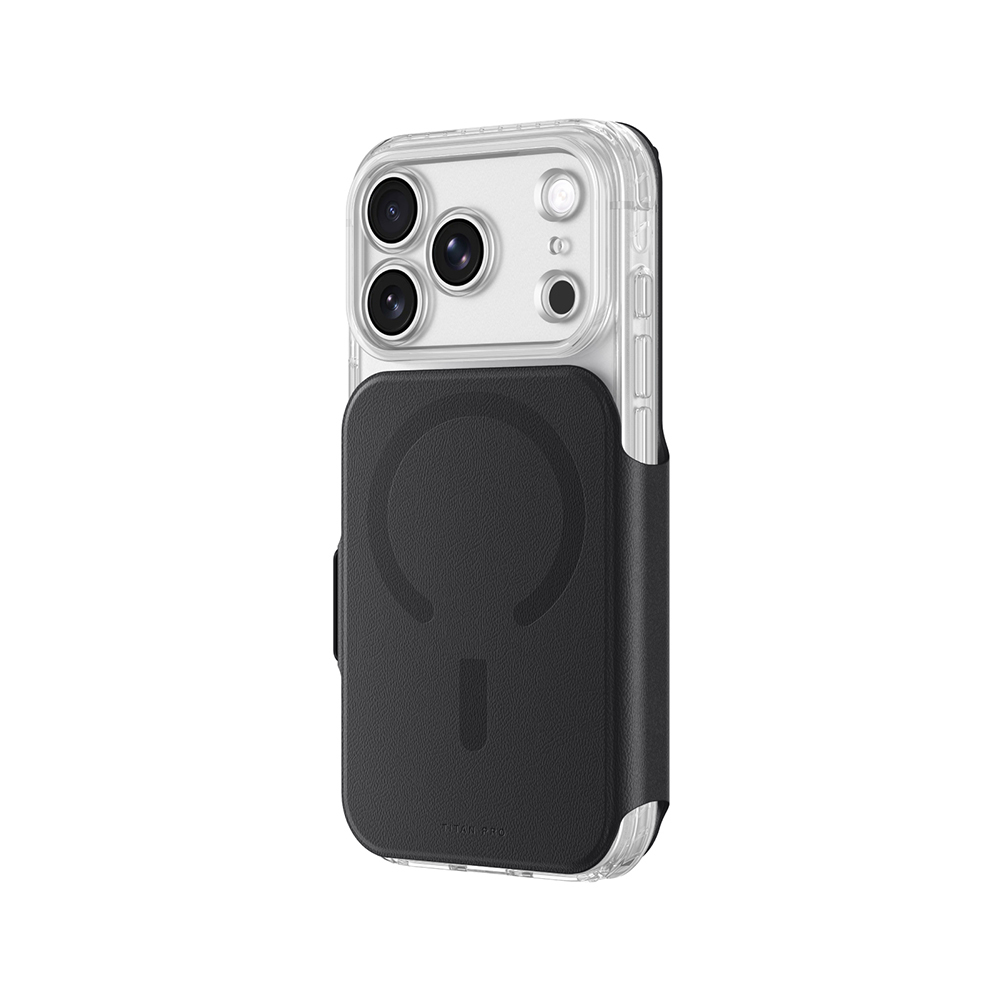 Apple iPhone 18 Pro Max Kılıf M-safe Özellikli Amazingthing Titan Lens Flip Serisi Kartlıklı Kapak - 9
