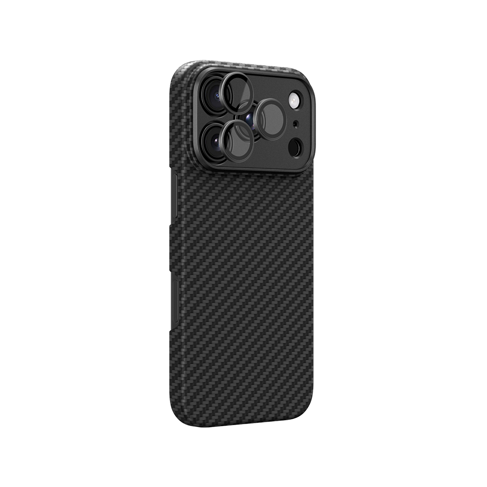 Apple iPhone 18 Pro Kılıf M-Safe Şarj Özellikli 1500D Aramid Fiber AmazingThing Titan Max SLens Serisi Kapak - 2