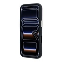 Apple iPhone 18 Pro Kılıf Guess Orjinal Lisanslı M-safe Şarj Özellikli PU Taşlı Metal 4G ve Yazı Logolu Kapak - 4