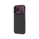 Apple iPhone 18 Pro Kılıf M-safe Şarj Özellikli 1500D Aramid Fiber Lens Korumalı Amazingthing Titan Max Serisi Karbon Kapak - 1