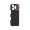 Apple iPhone 18 Pro Kılıf M-safe Şarj Özellikli 1500D Aramid Fiber Lens Korumalı Amazingthing Titan Max Serisi Karbon Kapak - 3