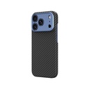 Apple iPhone 18 Pro Kılıf M-safe Şarj Özellikli 1500D Aramid Fiber Lens Korumalı Amazingthing Titan Max Serisi Karbon Kapak - 1