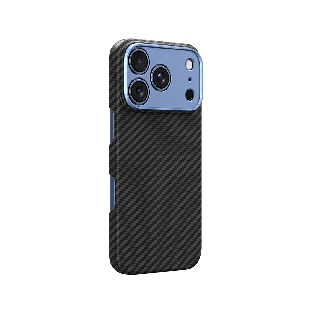 Apple iPhone 18 Pro Kılıf M-safe Şarj Özellikli 1500D Aramid Fiber Lens Korumalı Amazingthing Titan Max Serisi Karbon Kapak - 2