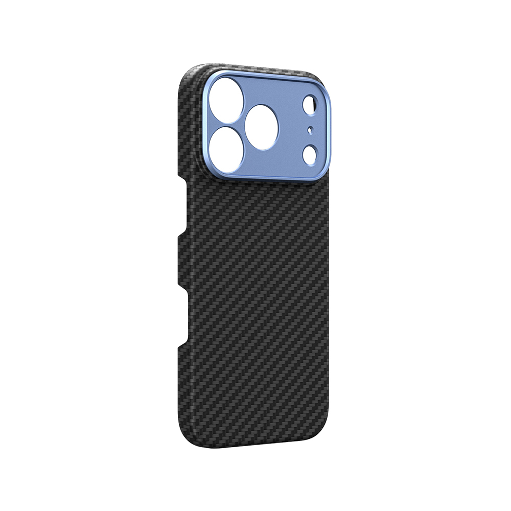Apple iPhone 18 Pro Kılıf M-safe Şarj Özellikli 1500D Aramid Fiber Lens Korumalı Amazingthing Titan Max Serisi Karbon Kapak - 3