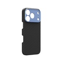 Apple iPhone 18 Pro Kılıf M-safe Şarj Özellikli 1500D Aramid Fiber Lens Korumalı Amazingthing Titan Max Serisi Karbon Kapak - 3