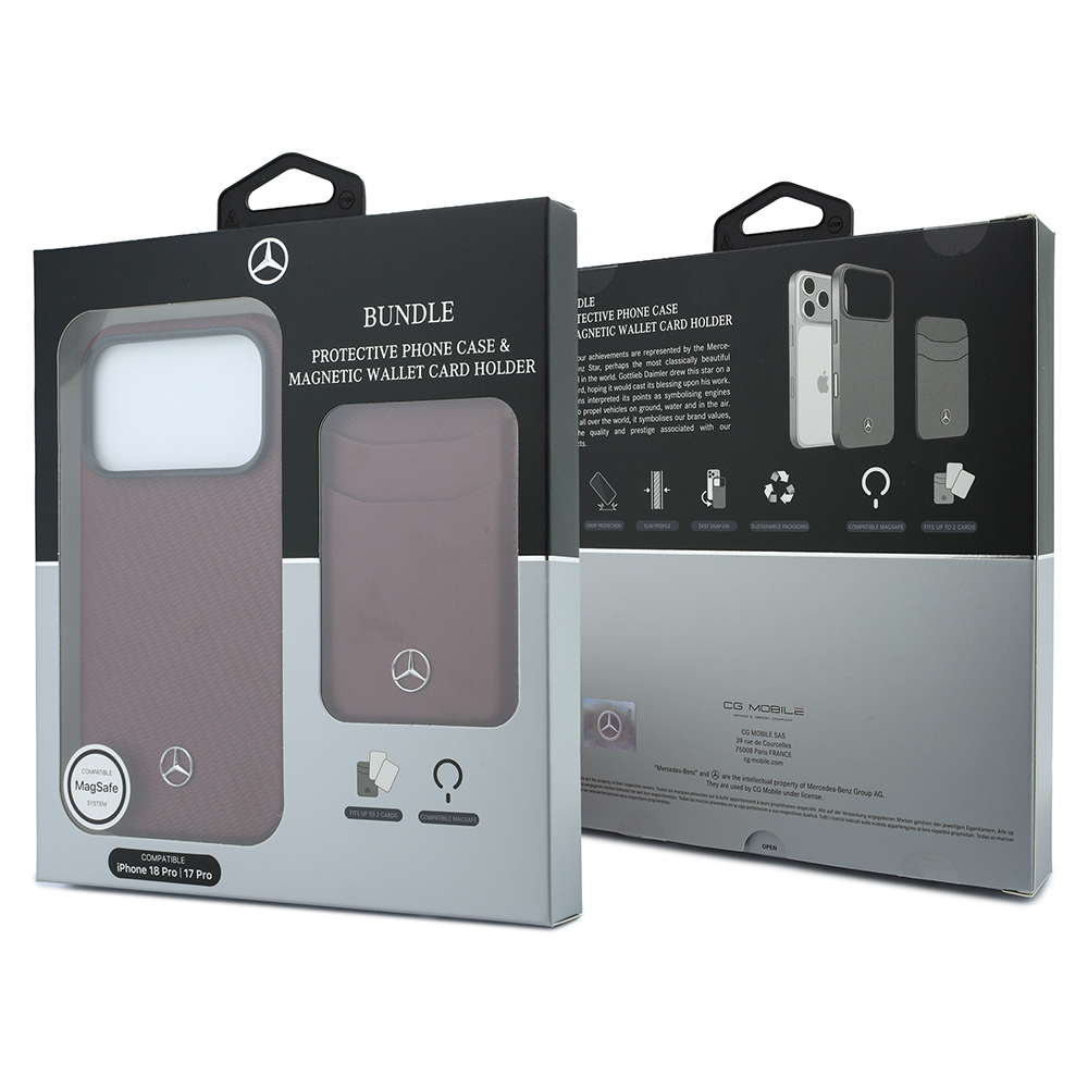 Apple iPhone 18 Pro Kılıf Mercedes Benz Orjinal Lisanslı M-safe Şarj Özellikli PU Deri 3D Metal Logolu Kartlıklı Kapak - 13