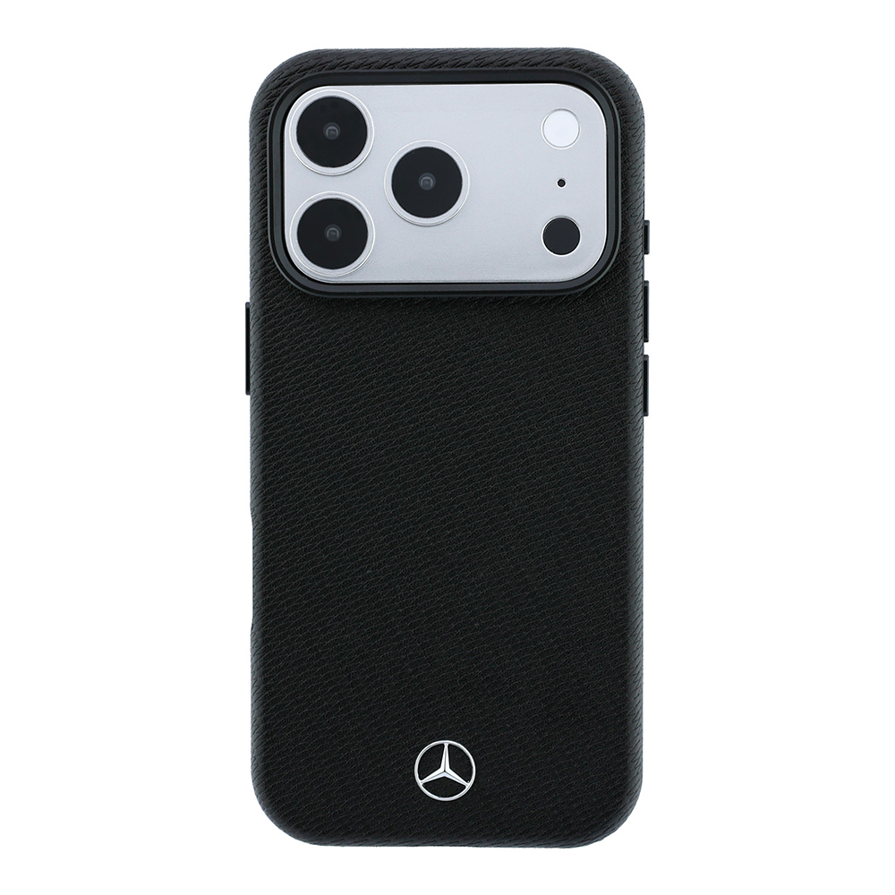 Apple iPhone 18 Pro Kılıf Mercedes Benz Orjinal Lisanslı M-safe Şarj Özellikli PU Deri 3D Metal Logolu Kartlıklı Kapak - 3