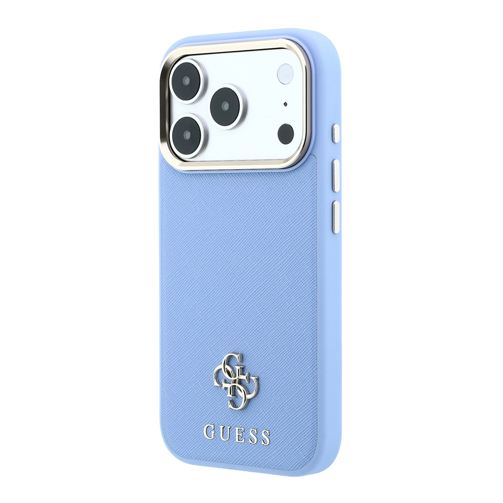 Apple iPhone 18 Pro Kılıf Guess Orjinal Lisanslı M-safe Şarj Özellikli Klasik Yazı ve 4G Logolu PU Deri Saffiano Kapak - 1