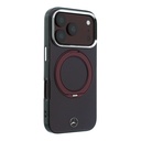 Apple iPhone 18 Pro Kılıf Mercedes Benz Orjinal Lisanslı M-safe Şarj Özellikli 360 Derece Dönebilen Standlı Metal Logolu Sert PC Kapak - 3