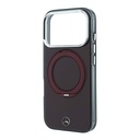 Apple iPhone 18 Pro Kılıf Mercedes Benz Orjinal Lisanslı M-safe Şarj Özellikli 360 Derece Dönebilen Standlı Metal Logolu Sert PC Kapak - 5