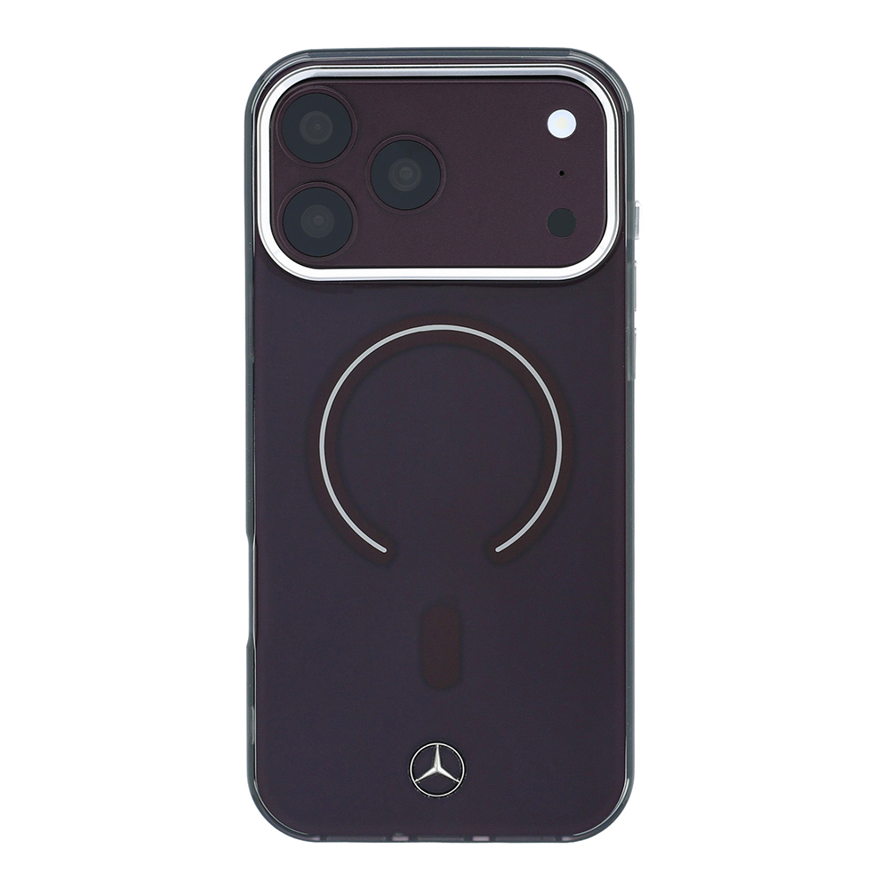 Apple iPhone 18 Pro Max Kılıf Mercedes Benz Orjinal Lisanslı M-safe Şarj Özellikli Saydam Yüzey İkonik 3D Metal Logolu Kapak - 2