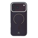 Apple iPhone 18 Pro Max Kılıf Mercedes Benz Orjinal Lisanslı M-safe Şarj Özellikli Saydam Yüzey İkonik 3D Metal Logolu Kapak - 2