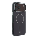 Apple iPhone 18 Pro Max Kılıf Mercedes Benz Orjinal Lisanslı M-safe Şarj Özellikli Saydam Yüzey İkonik 3D Metal Logolu Kapak - 3