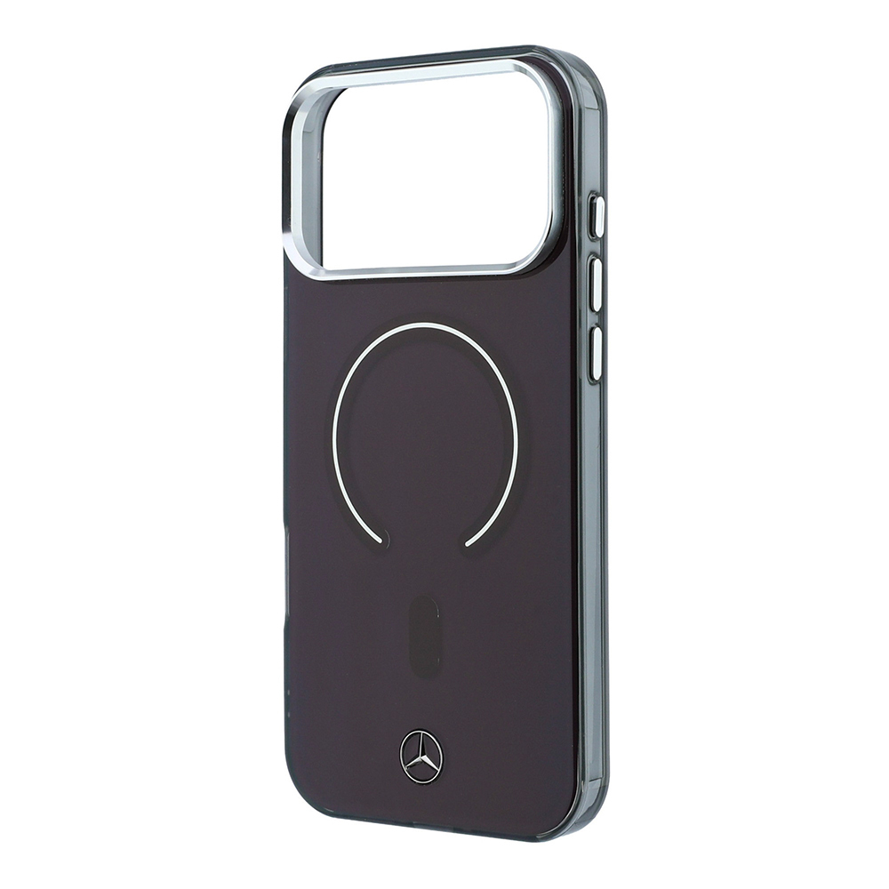 Apple iPhone 18 Pro Max Kılıf Mercedes Benz Orjinal Lisanslı M-safe Şarj Özellikli Saydam Yüzey İkonik 3D Metal Logolu Kapak - 5