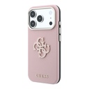 Apple iPhone 18 Pro Max Kılıf Guess Orjinal Lisanslı PU Yazı ve 4G Büyük Metal Logolu Kapak - 1