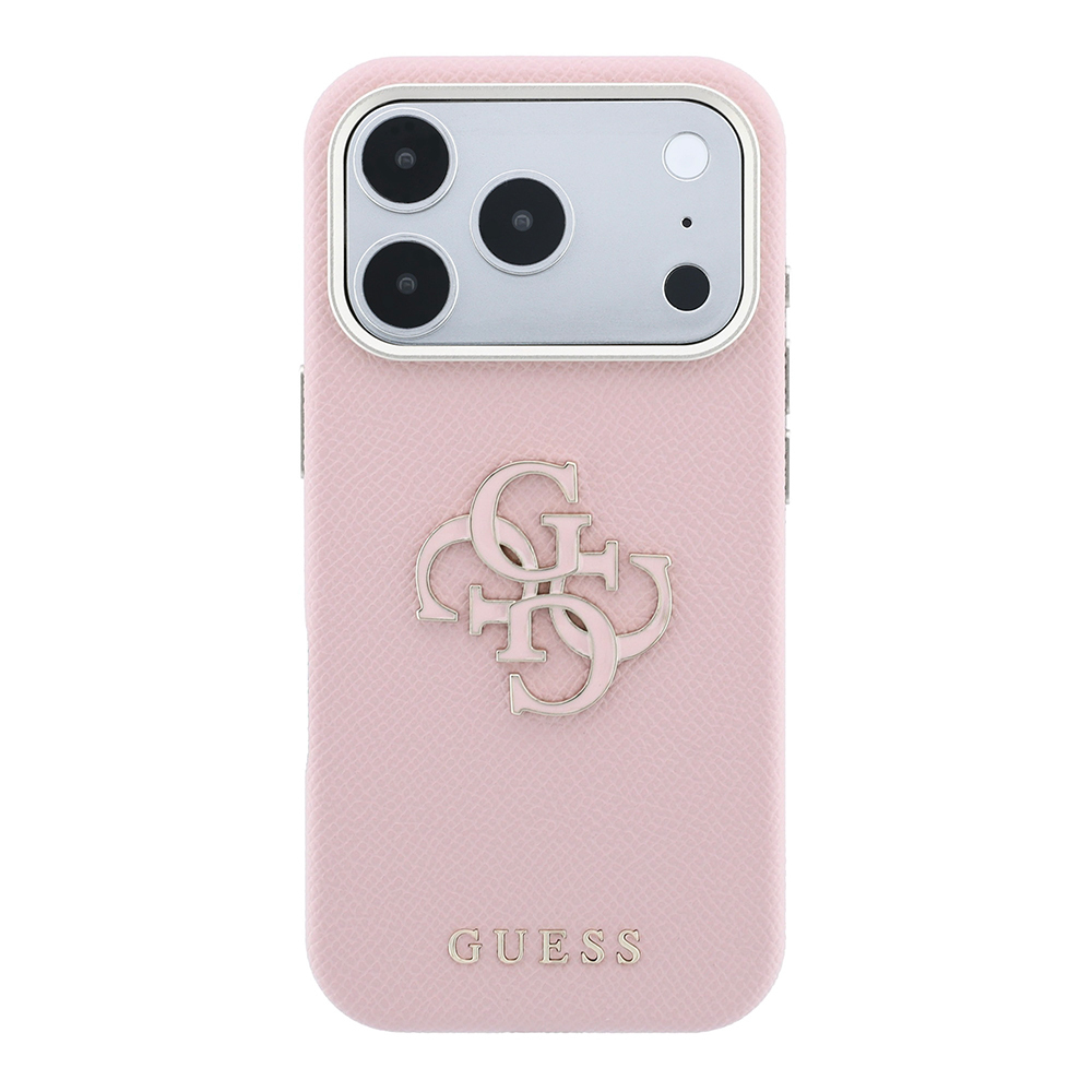 Apple iPhone 18 Pro Max Kılıf Guess Orjinal Lisanslı PU Yazı ve 4G Büyük Metal Logolu Kapak - 2