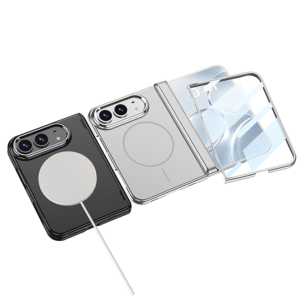 Apple iPhone Duo Kılıf M-safe Şarj Özellikli Zore Kıpta KPT-14 Sert PC Kapak - 4