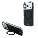 Apple iPhone 18 Pro Max Kılıf Mercedes Benz Orjinal Lisanslı M-safe Şarj Özellikli 360 Derece Dönebilen Standlı Metal Logolu Sert PC Kapak - 1