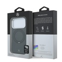 Apple iPhone 18 Pro Max Kılıf Mercedes Benz Orjinal Lisanslı M-safe Şarj Özellikli 360 Derece Dönebilen Standlı Metal Logolu Sert PC Kapak - 7