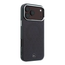 Apple iPhone 18 Pro Kılıf Mercedes Benz Orjinal Lisanslı M-safe Şarj Özellikli Çift Katmanlı Yıldız Desenli Sert PC Kapak - 2