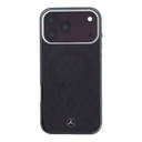 Apple iPhone 18 Pro Max Kılıf Mercedes Benz Orjinal Lisanslı M-safe Şarj Özellikli Çift Katmanlı Yıldız Desenli Sert PC Kapak - 2