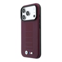 Apple iPhone 18 Pro Max Kılıf BMW Orjinal Lisanslı M-safe Şarj Özellikli PU Delikli Metal M Logolu Kapak - 1