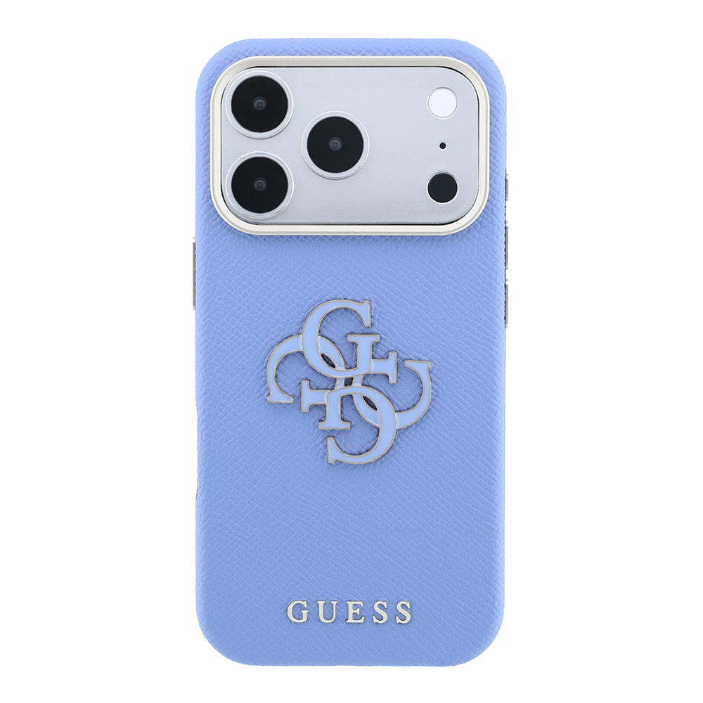 Apple iPhone 18 Pro Kılıf Guess Orjinal Lisanslı PU Yazı ve 4G Büyük Metal Logolu Kapak - 2