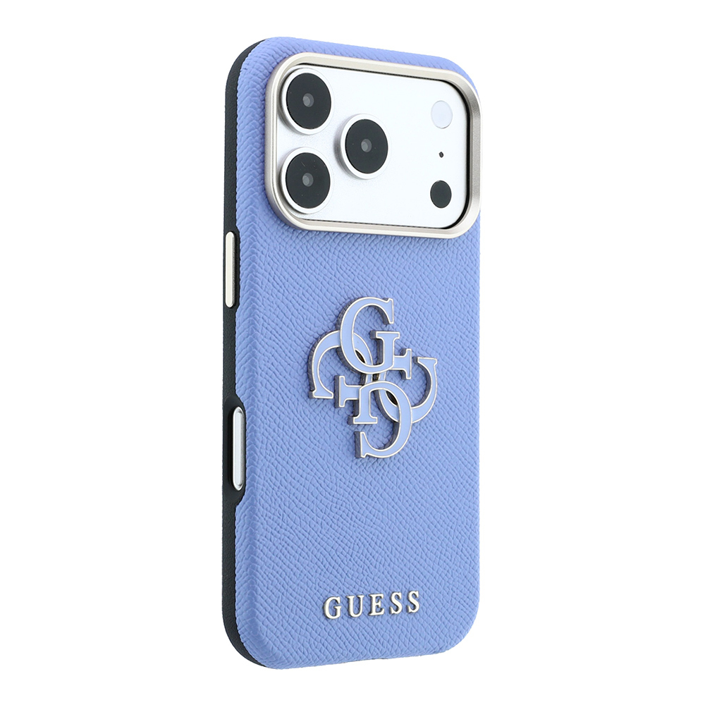 Apple iPhone 18 Pro Kılıf Guess Orjinal Lisanslı PU Yazı ve 4G Büyük Metal Logolu Kapak - 3