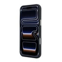 Apple iPhone 18 Pro Max Kılıf Guess Orjinal Lisanslı M-safe Şarj Özellikli PU Taşlı Metal 4G ve Yazı Logolu Kapak - 4