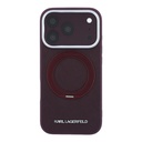 Apple iPhone 18 Pro Kılıf Karl Lagerfeld Orjinal Lisanslı M-Safe Şarj Özellikli Metal Logolu PU Saffiano 360 Derece Dönebilen Standlı Kapak - 2